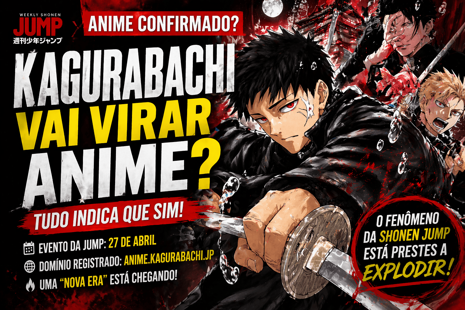 Kagurabachi vai virar anime? Tudo indica anúncio iminente
