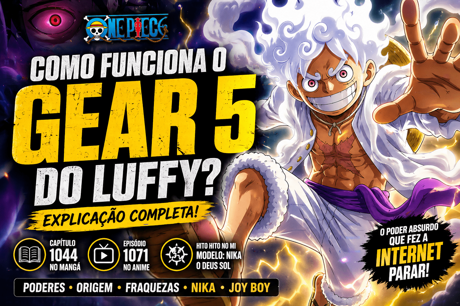 Como funciona o Gear 5 do Luffy? Explicação completa + poderes, origem e curiosidades