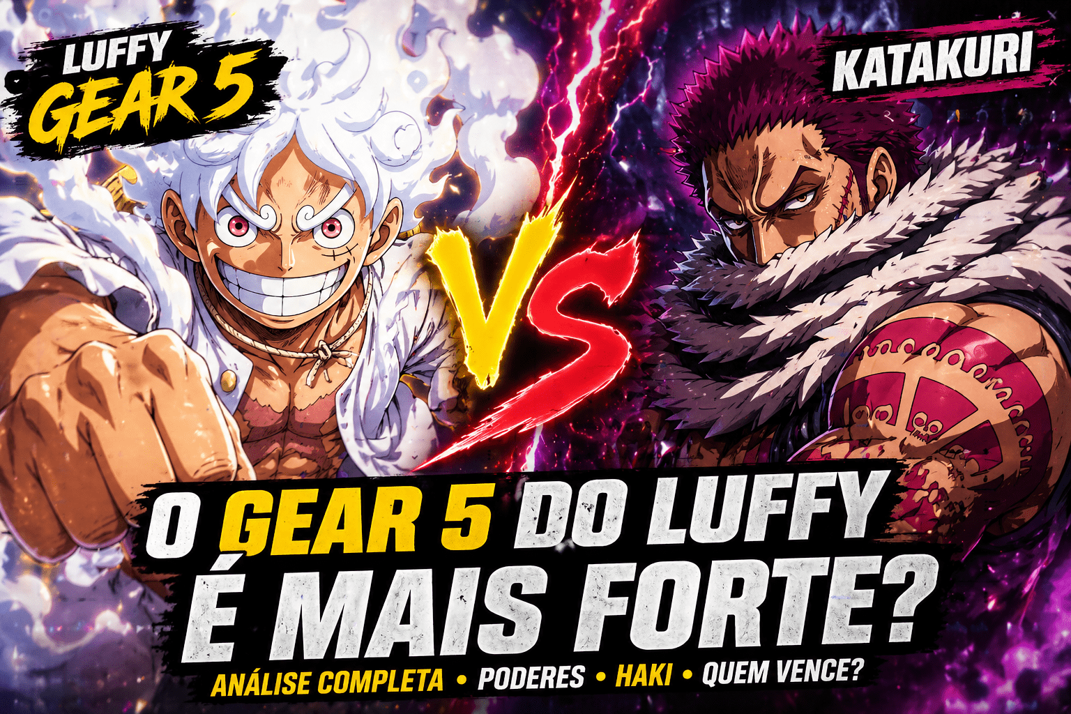 Luffy Gear 5 vs Katakuri: o Gear 5 do Luffy é mais forte?