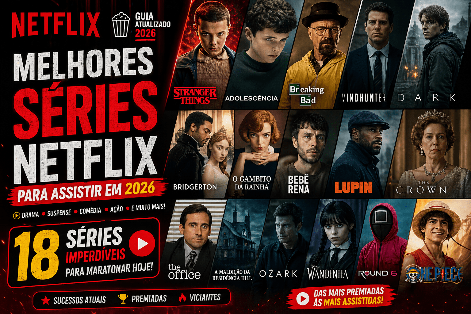 Melhores séries Netflix para assistir em 2026: 18 opções para maratonar hoje
