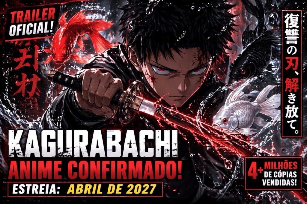 Kagurabachi anime ganha trailer oficial e data de estreia para 2027