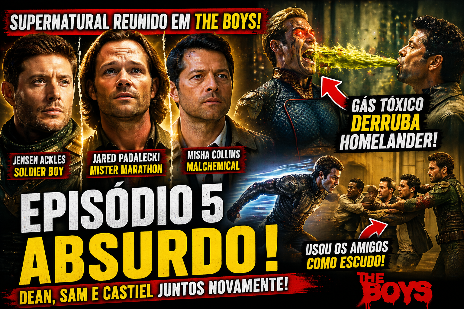 The Boys episódio 5 surpreende com reunião de Supernatural e cena insana