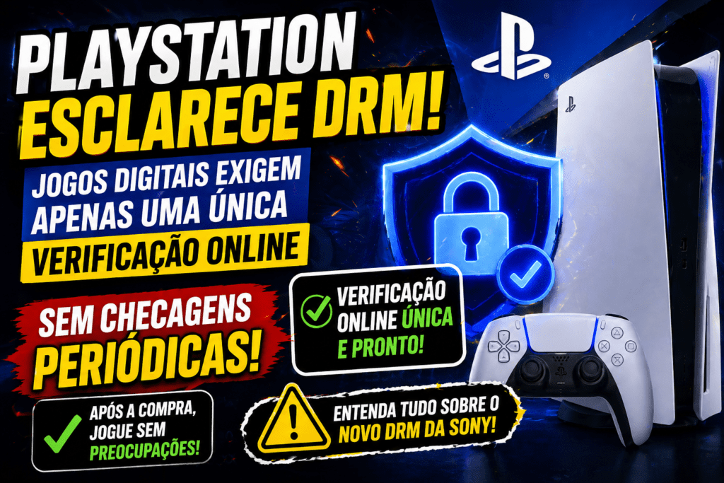 PlayStation esclarece DRM dos jogos digitais: entenda a verificação online