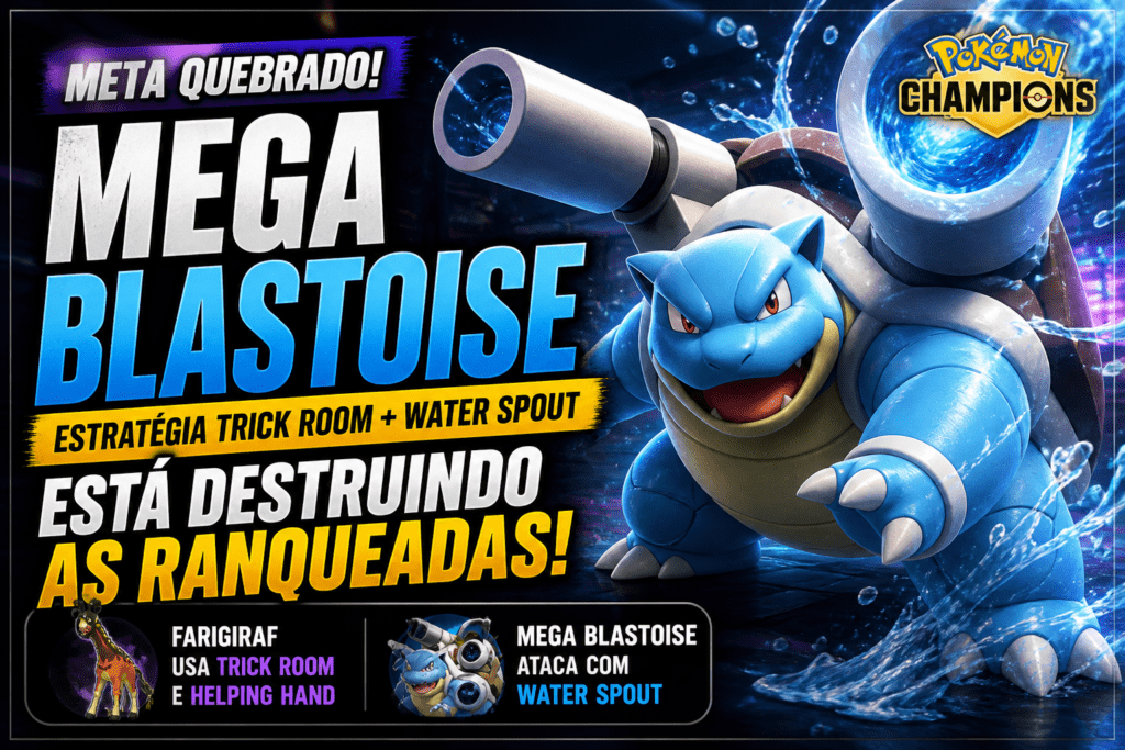Mega Blastoise Pokémon Champions está DOMINANDO