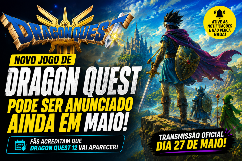 Novo jogo de Dragon Quest pode ser anunciado em maio