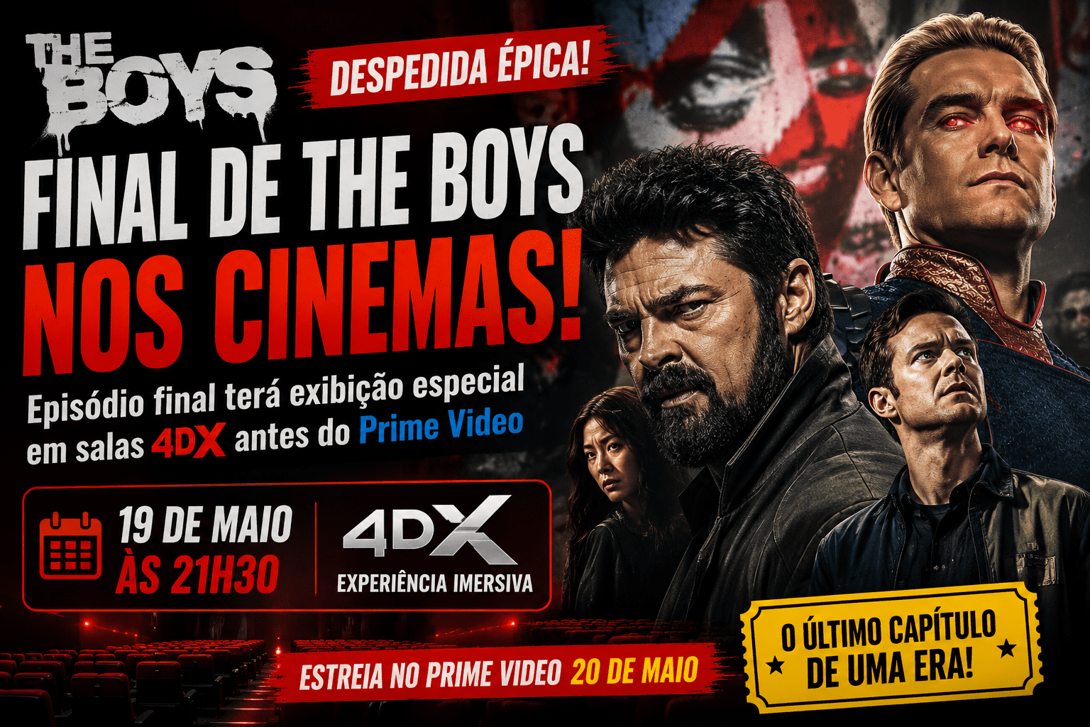 The Boys final nos cinemas: despedida terá sessão 4DX