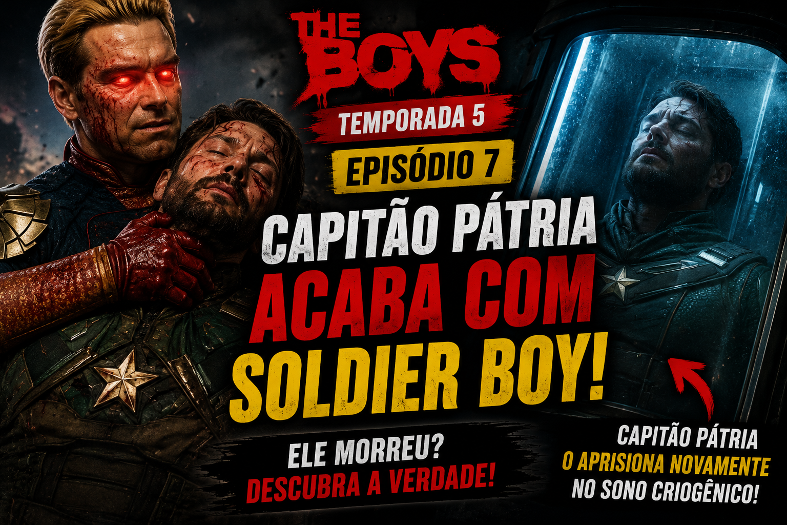 Capitão Pátria derrota Soldier Boy em cena brutal de The Boys