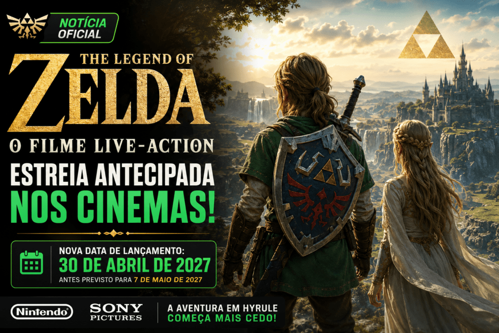The Legend of Zelda live-action antecipa estreia nos cinemas