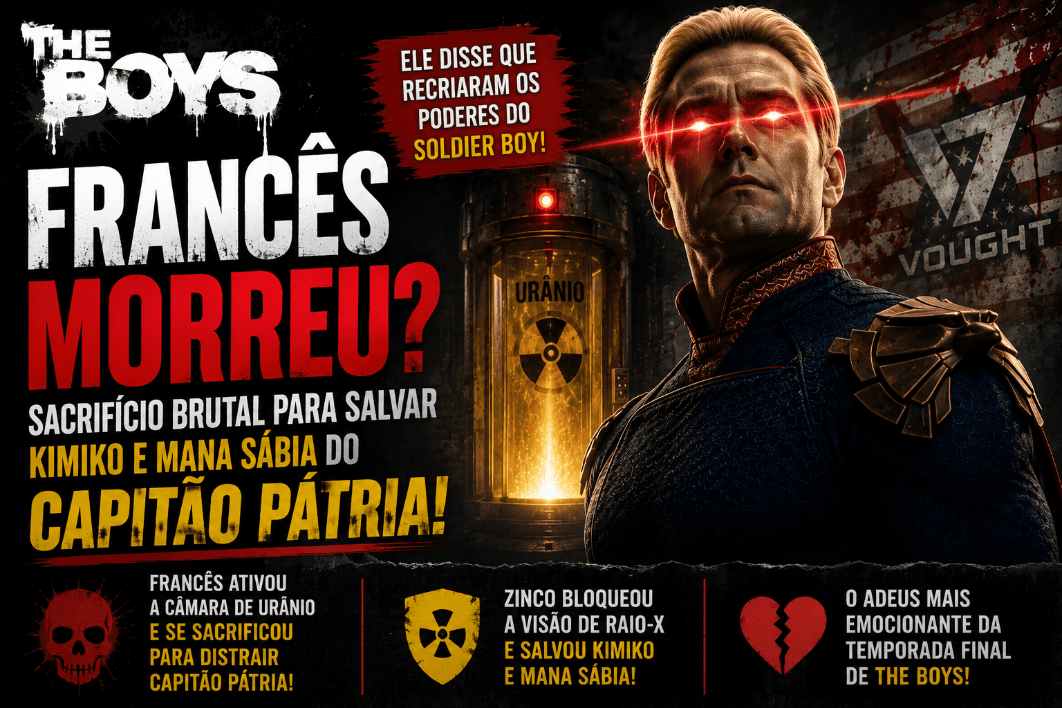 Francês morreu em The Boys? Sacrifício brutal pode mudar o final da série