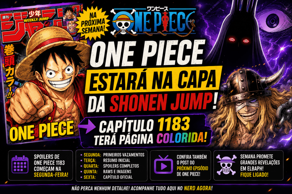 One Piece terá capa da Shonen Jump e capítulo 1183 ganhará página colorida