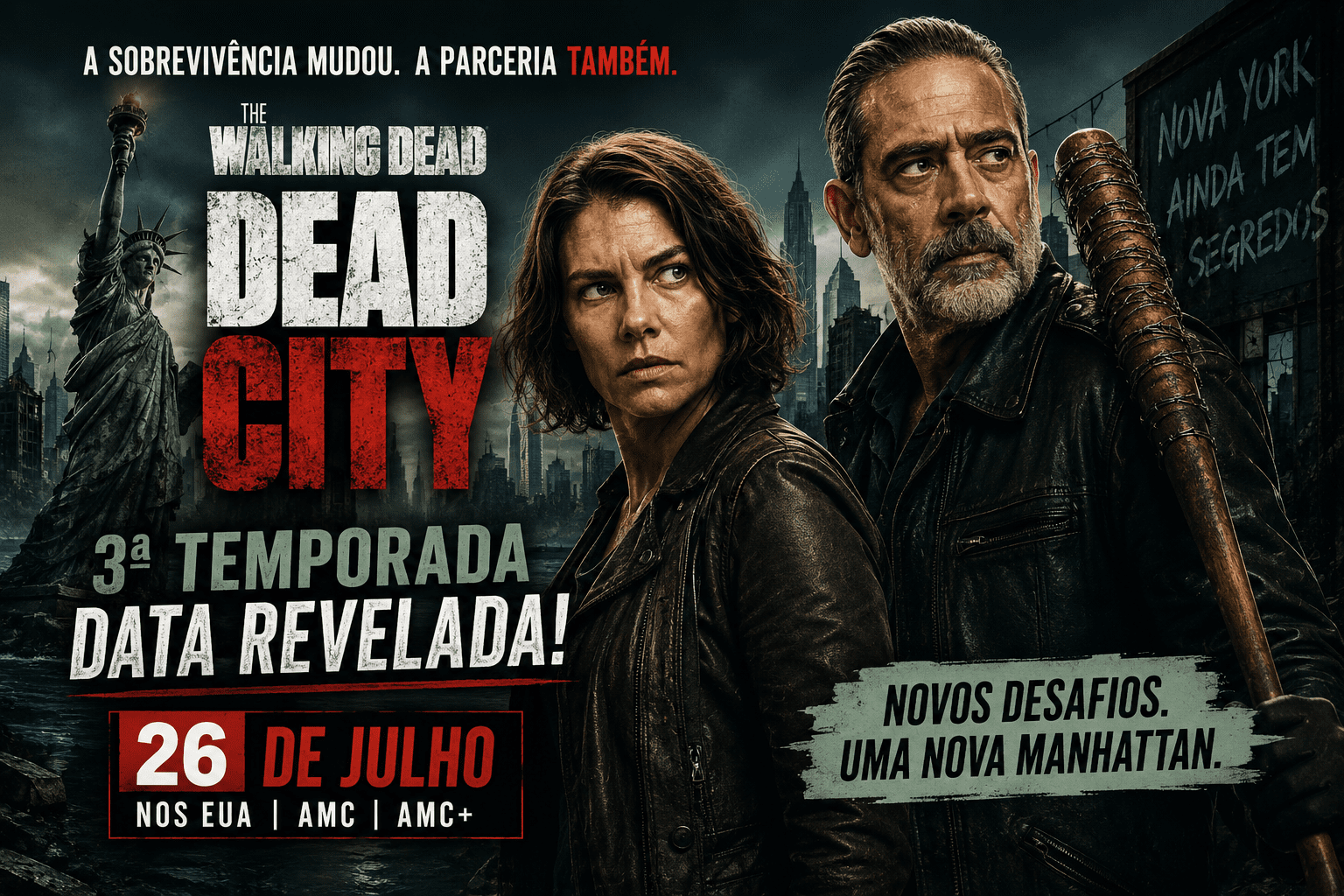 The Walking Dead Dead City ganha data da 3ª temporada e muda Maggie e Negan