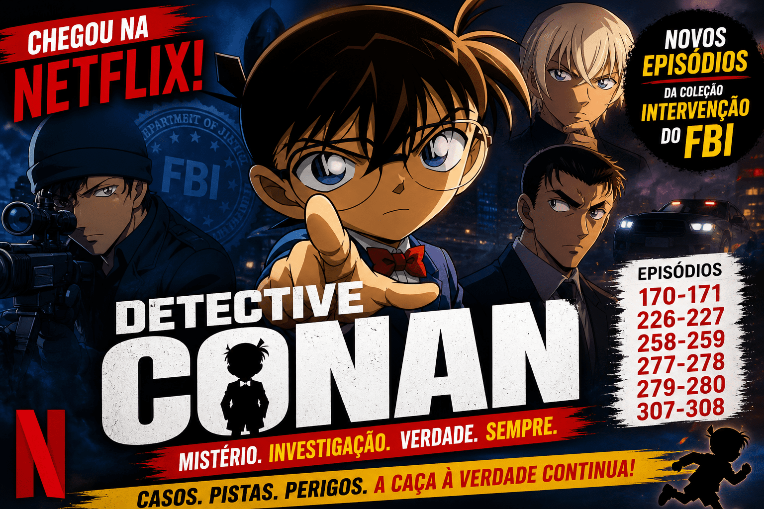 Detetive Conan Netflix: nova coleção com FBI chega ao catálogo