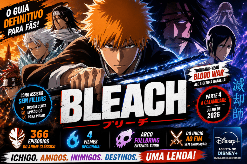 Como assistir Bleach sem fillers: ordem certa e filmes