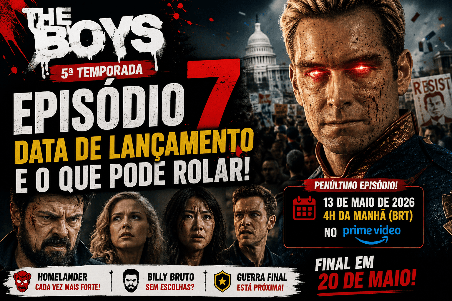 The Boys 5ª temporada episódio 7: data de lançamento e o que esperar